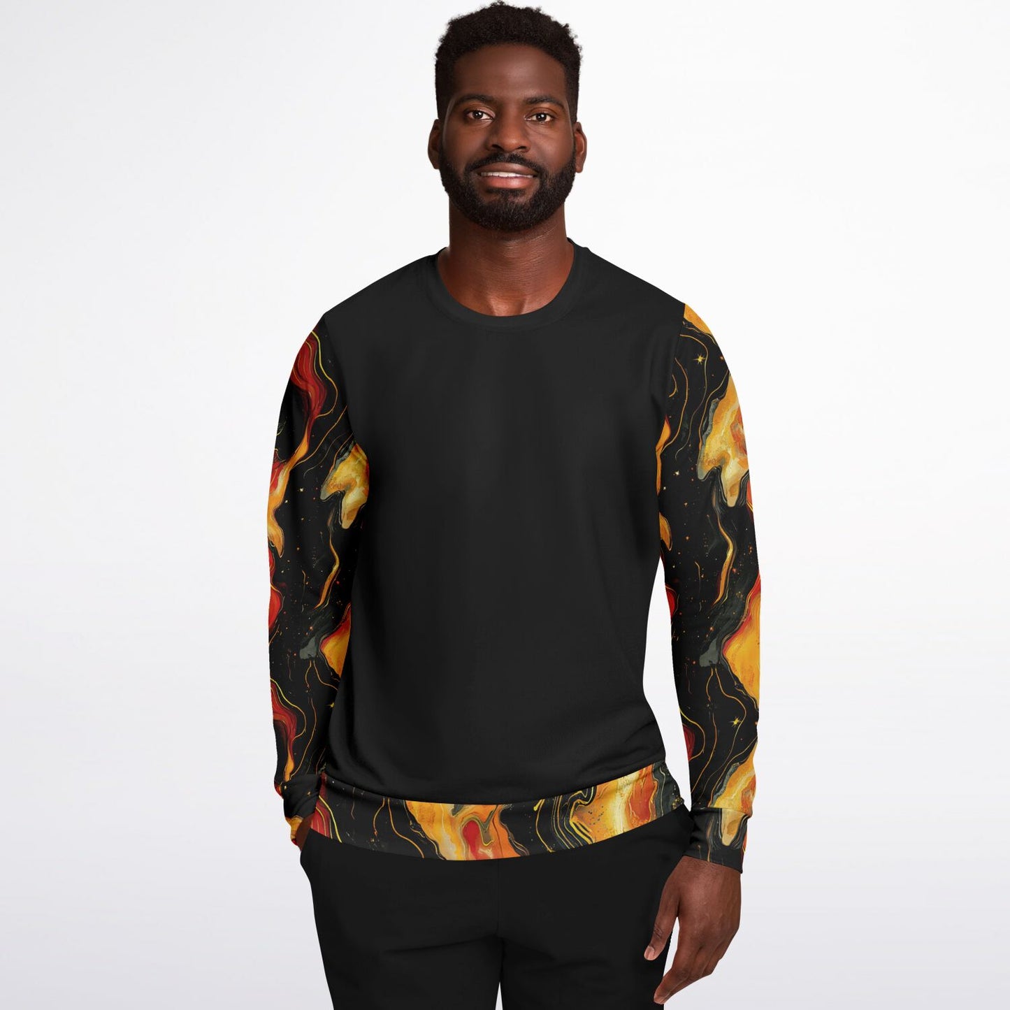 Fire nebula print Fashion Sweatshirt - D2.5