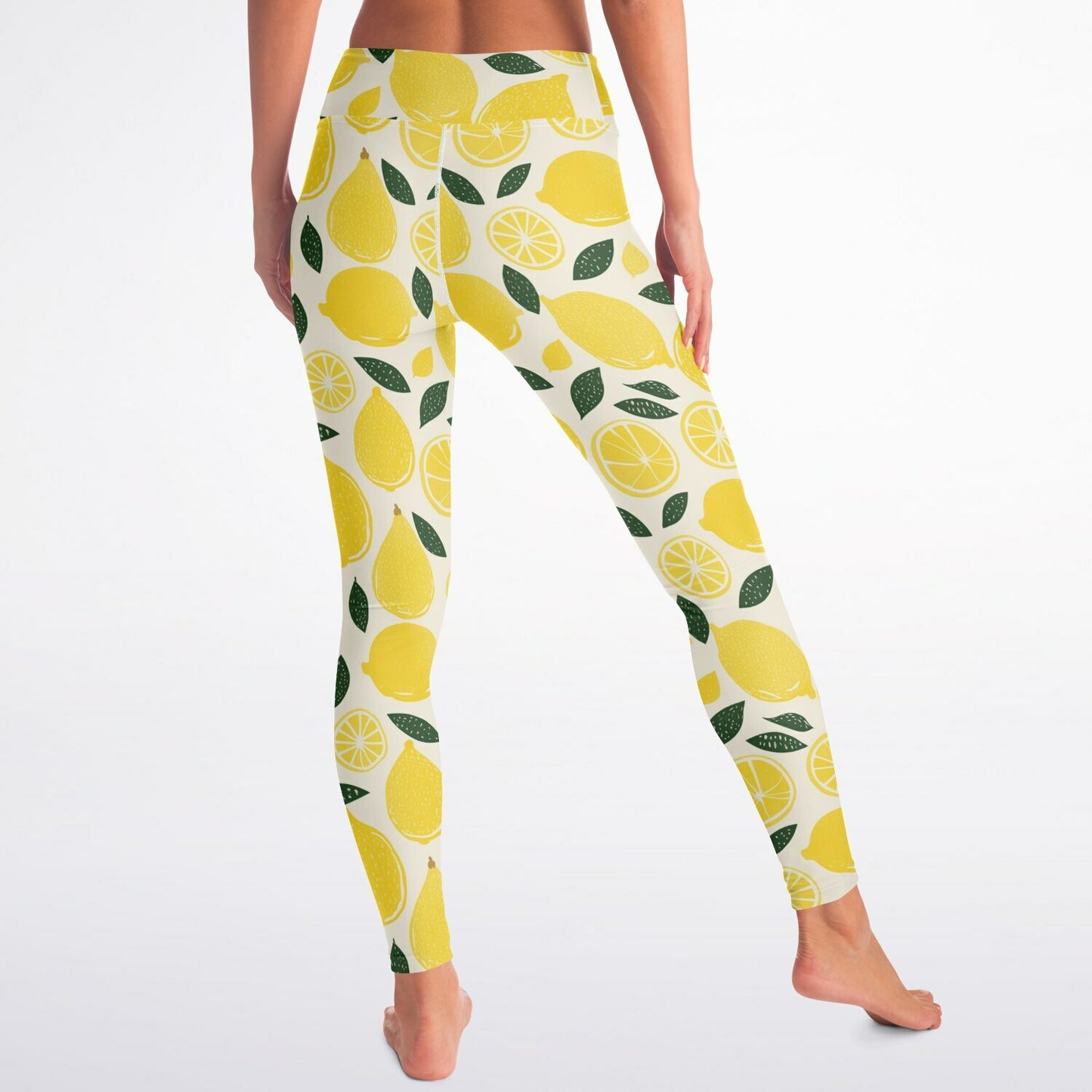 Lemon Yoga Leggings - AOP