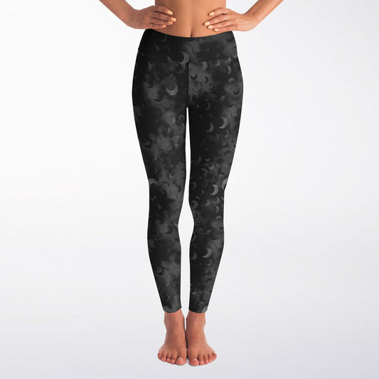 Black Moon Noir Yoga Leggings - AOP