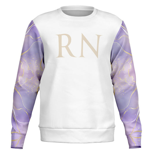 RN Crew Sweatshirt - Purple with gold- Gold text