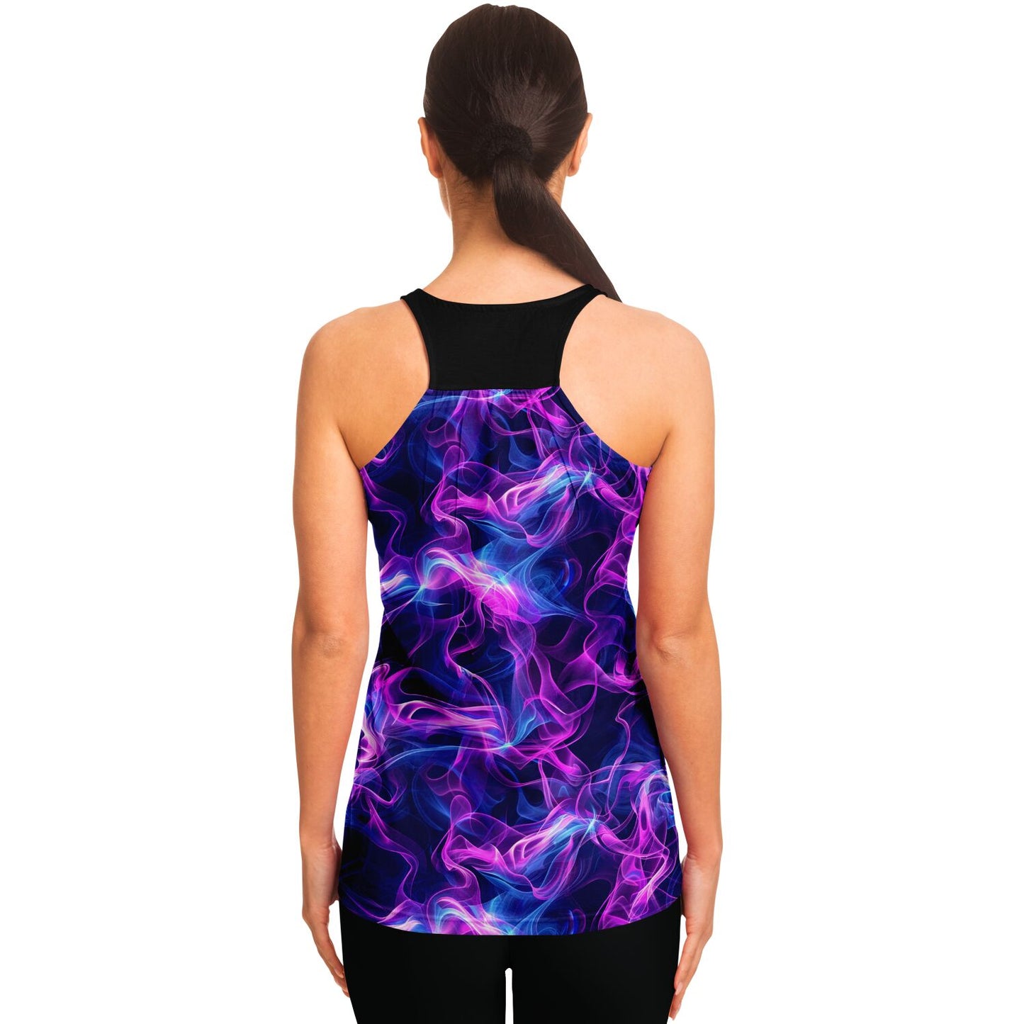 Neon Smoke Racerback Tank Top - AOP D4