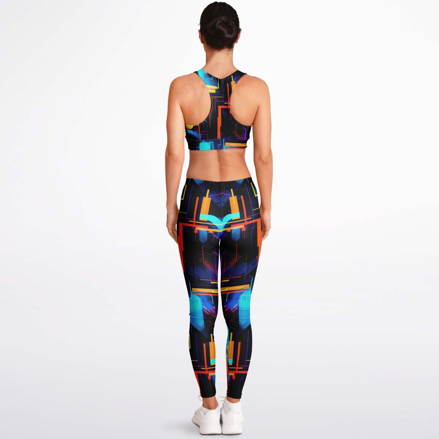 Neon 3 Padded Sports Bra & Leggings -