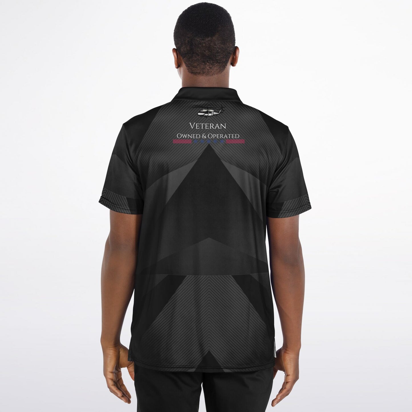 Blackhawk Line Striping Polo Shirt - AOP