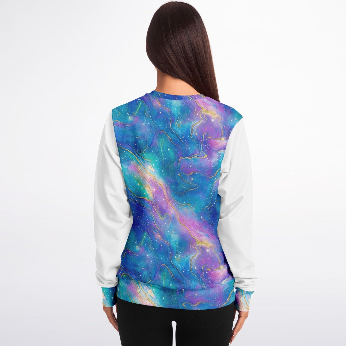 Nebula Crew  Sweatshirt -  Blue pink