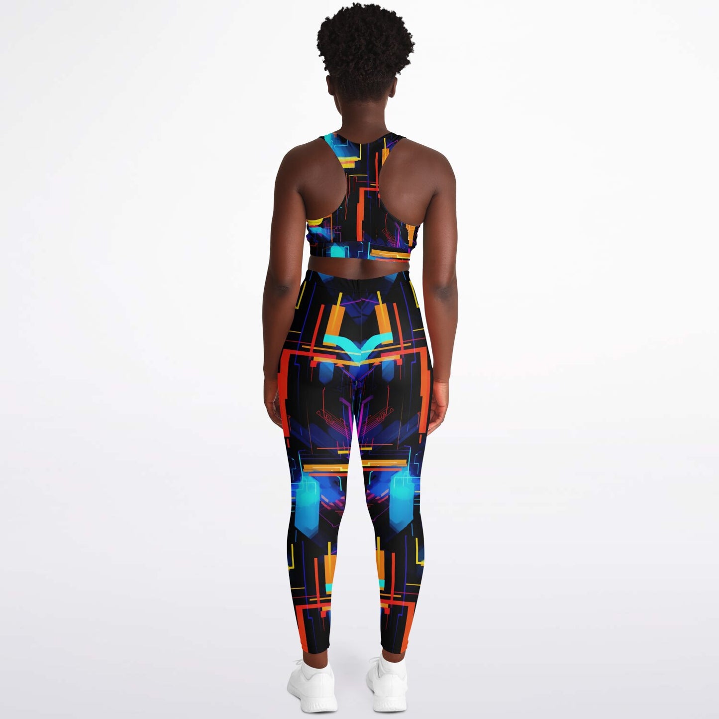 Neon 3 Padded Sports Bra & Leggings -