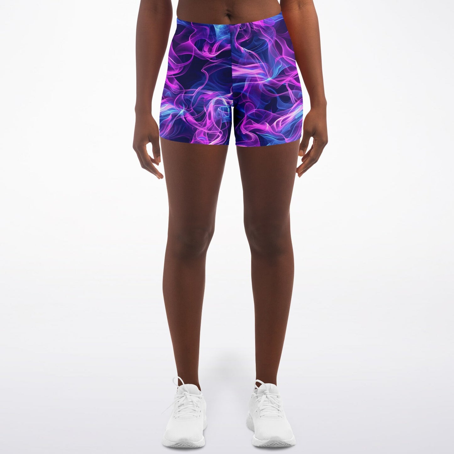 Neon smoke Legging Shorts - AOP D4