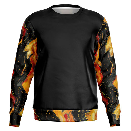 Fire nebula print Fashion Sweatshirt - D2.5
