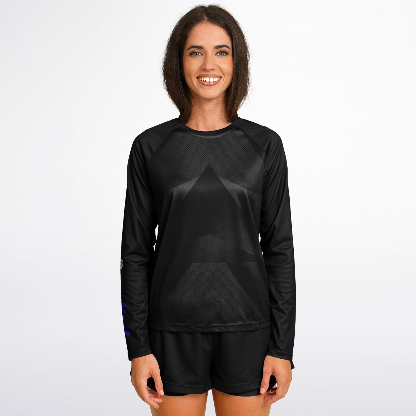 ICU Black Carbon Arrow Women's Long Sleeve Performance Shirt -