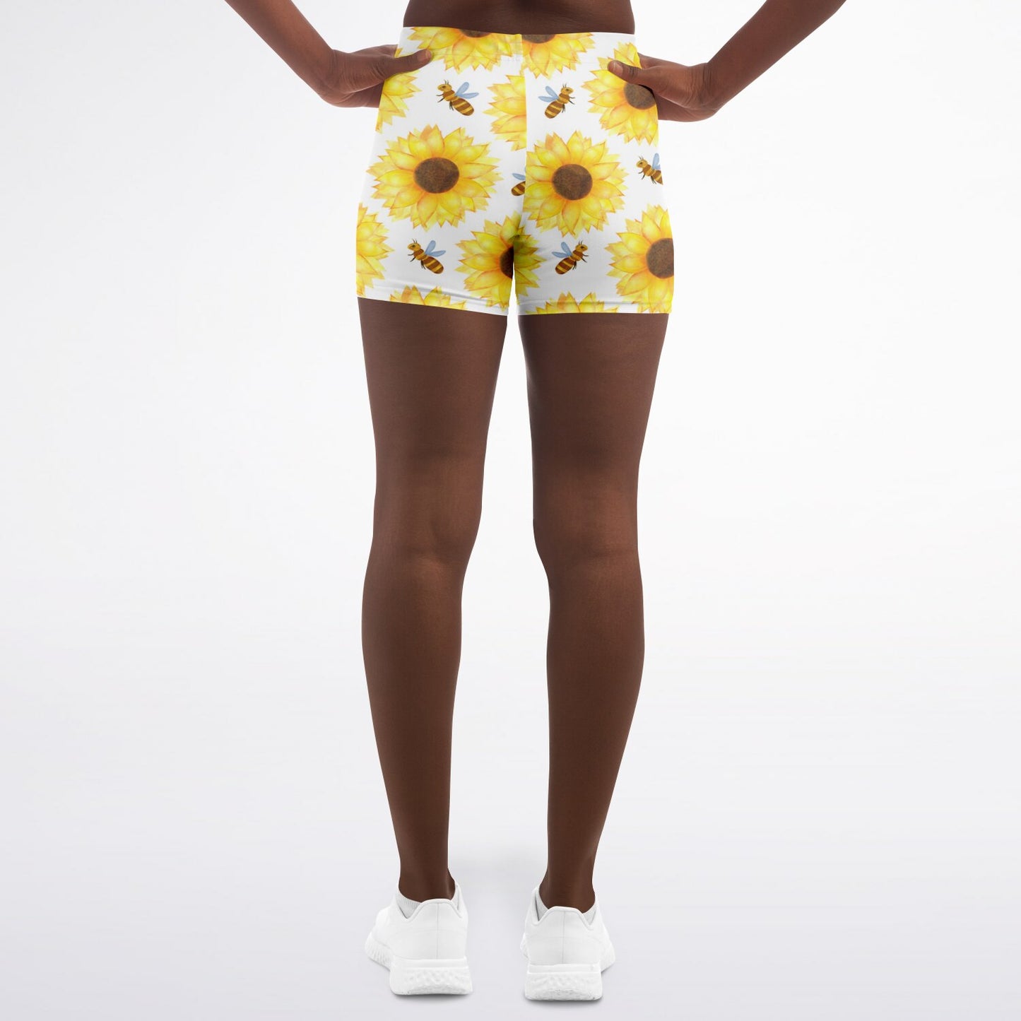 Bee's and Sunflowers Legging Shorts - AOP