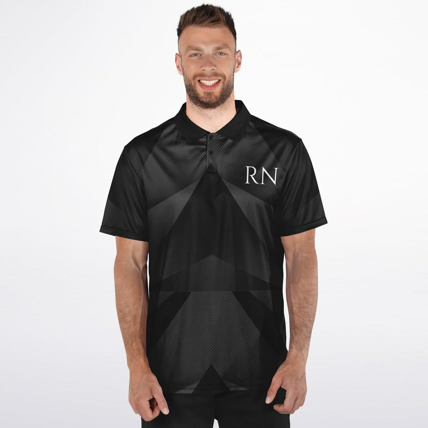 MICU RN Carbon Arrow Polo Shirt - AOP