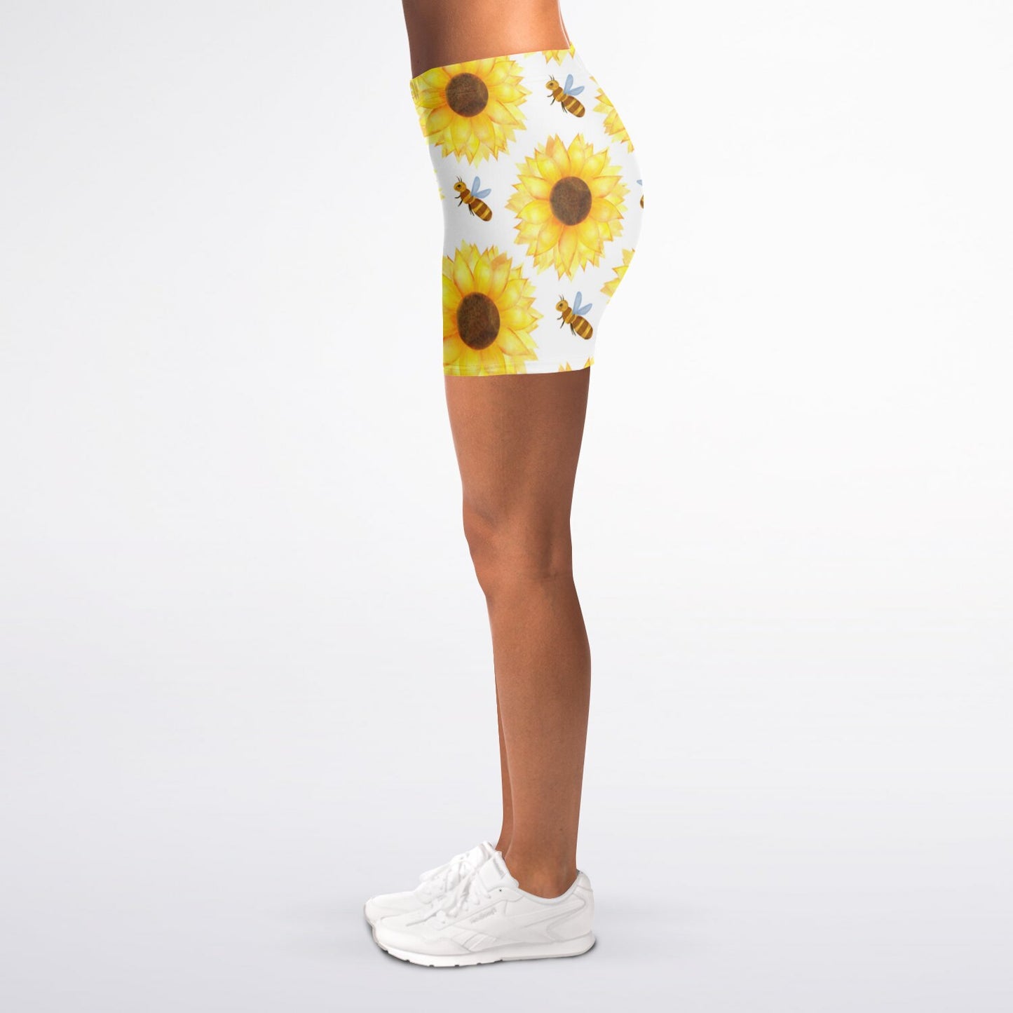 Bee's and Sunflowers Legging Shorts - AOP