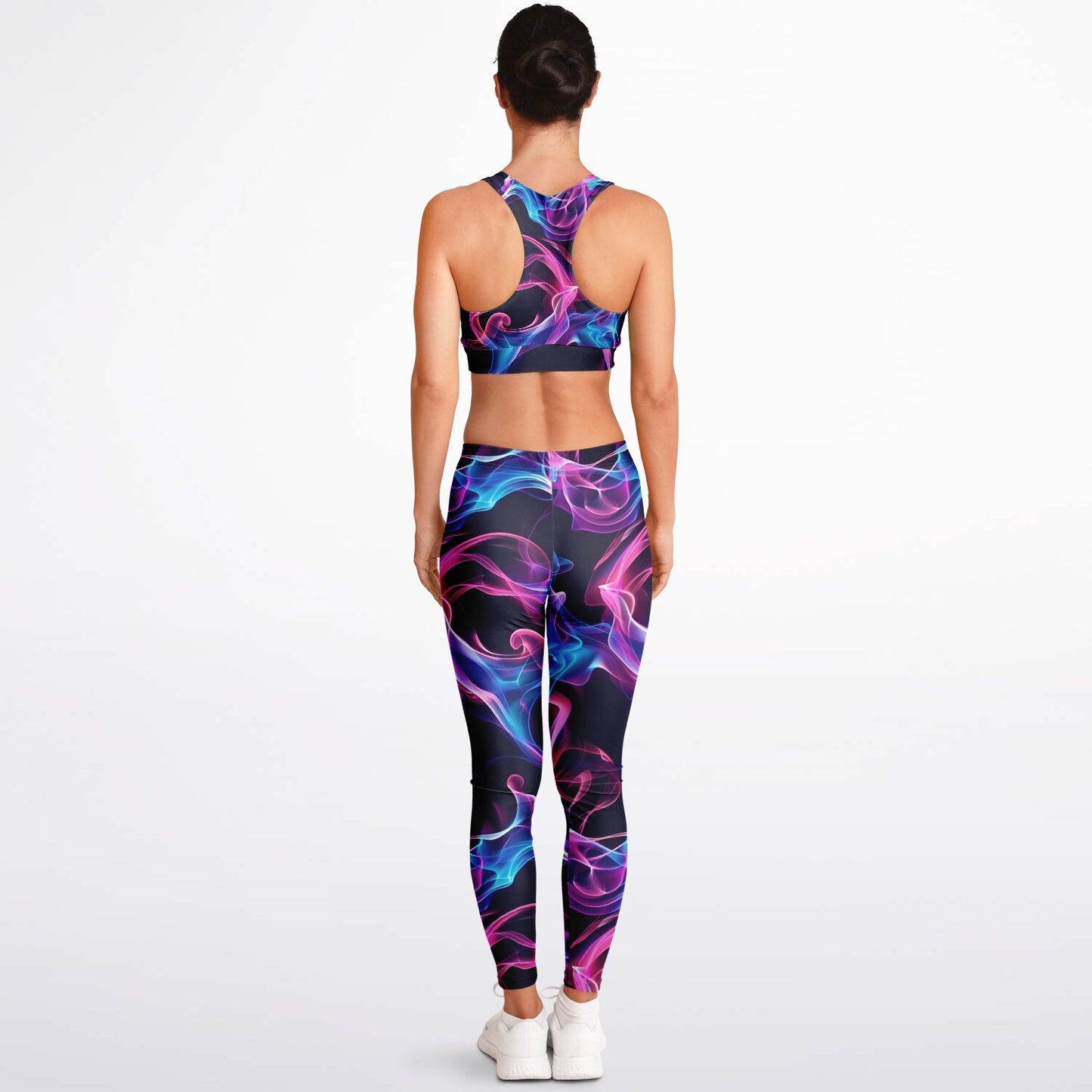 Neon Smoke 1 Padded Sports Bra & Leggings -