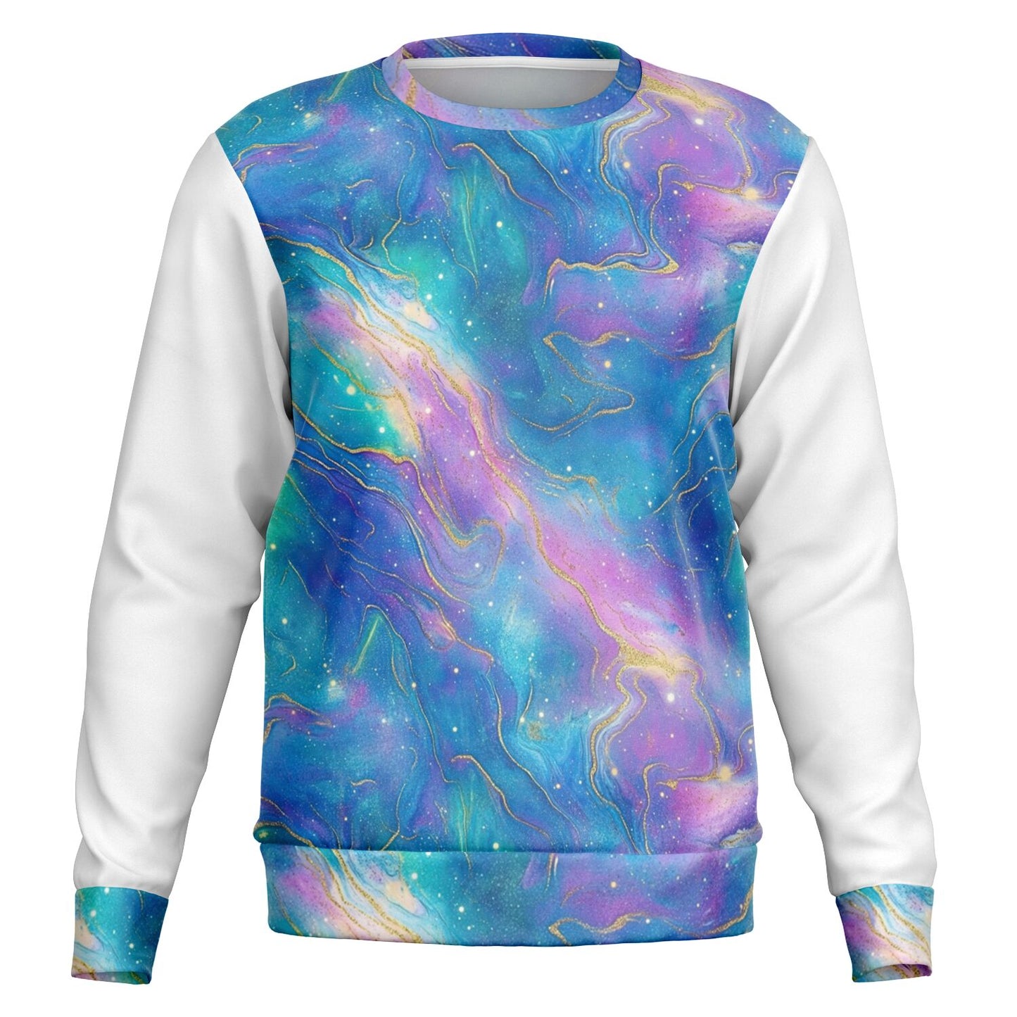 Nebula Crew  Sweatshirt -  Blue pink