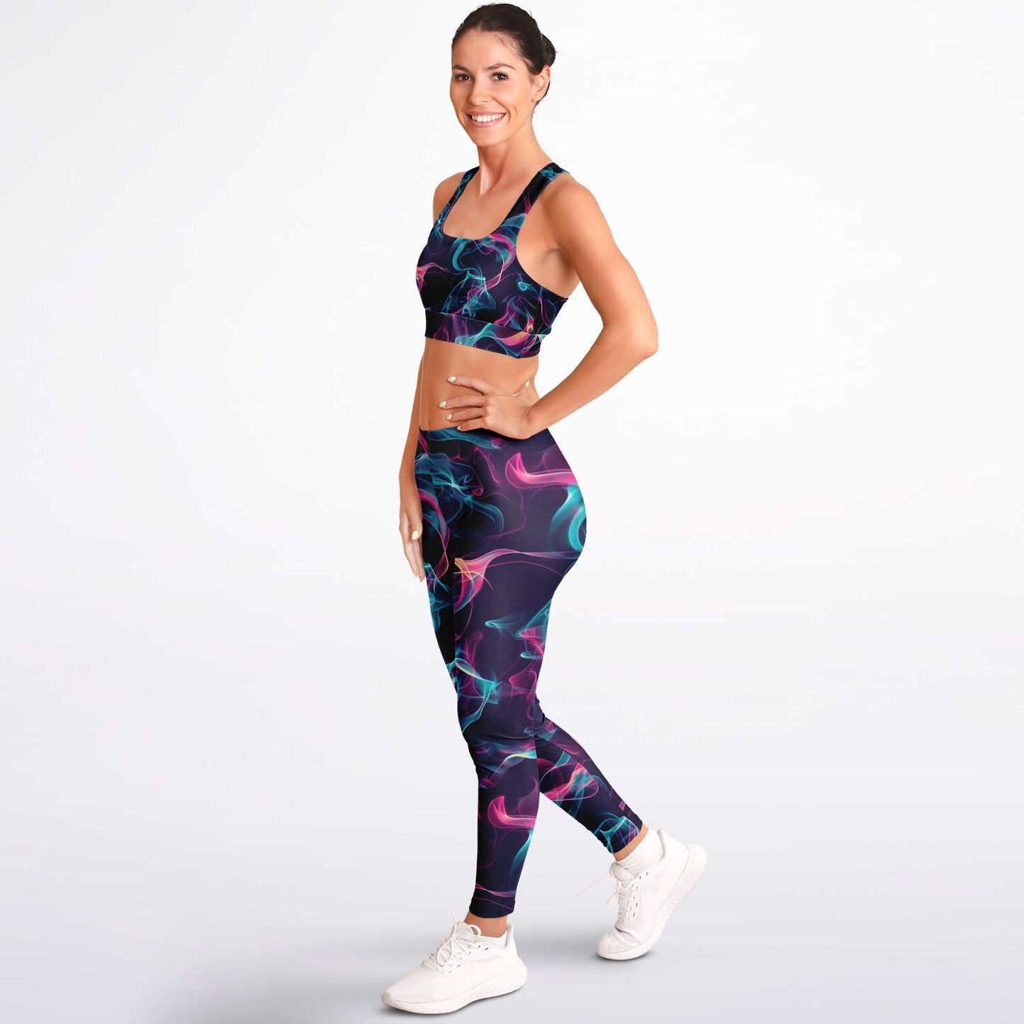 Neon Smoke 3 Padded Sports Bra & Leggings -