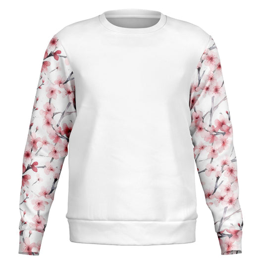 Pink Tree Blossom's Crew Fashion Sweatshirt - AOP