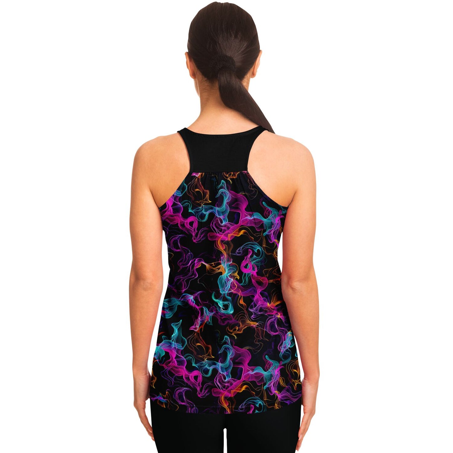Neon Smoke Racerback Tank Top - AOP D10