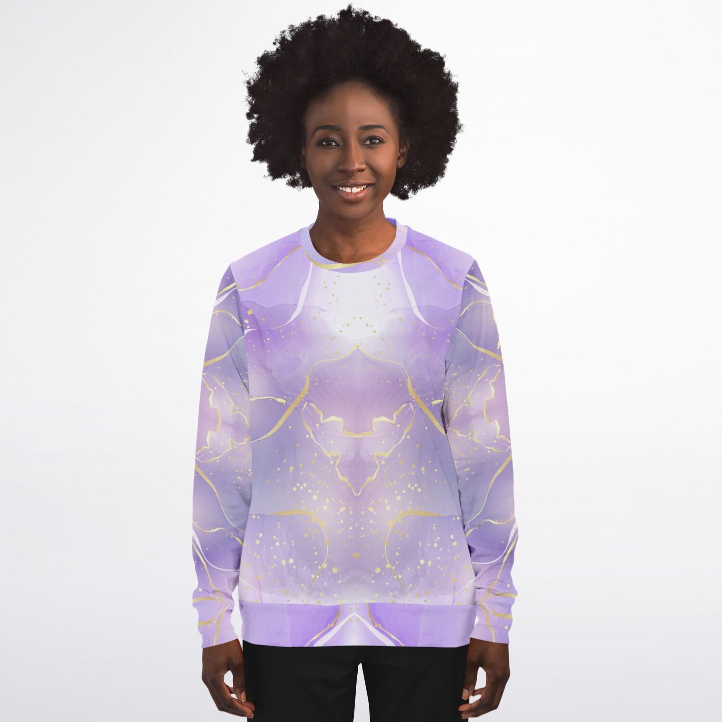 Crew Sweatshirt - Purple with gold