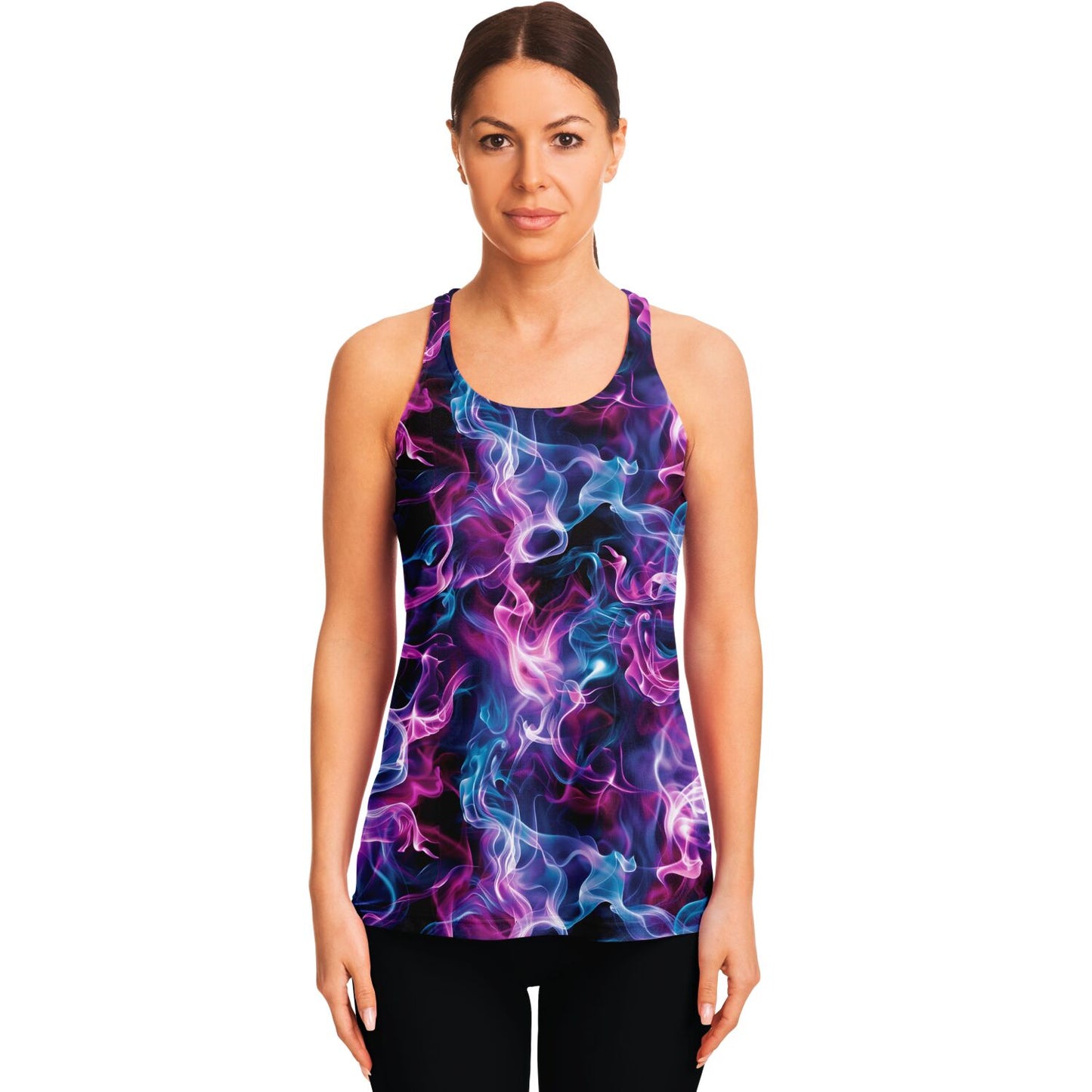 Neon Smoke Racerback Tank Top - AOP D11