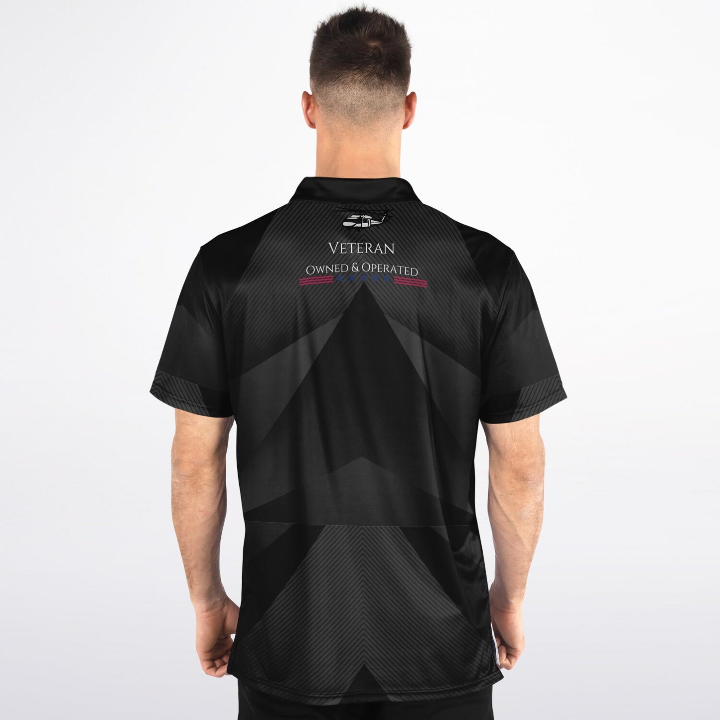 Blackhawk Line Striping Polo Shirt - AOP