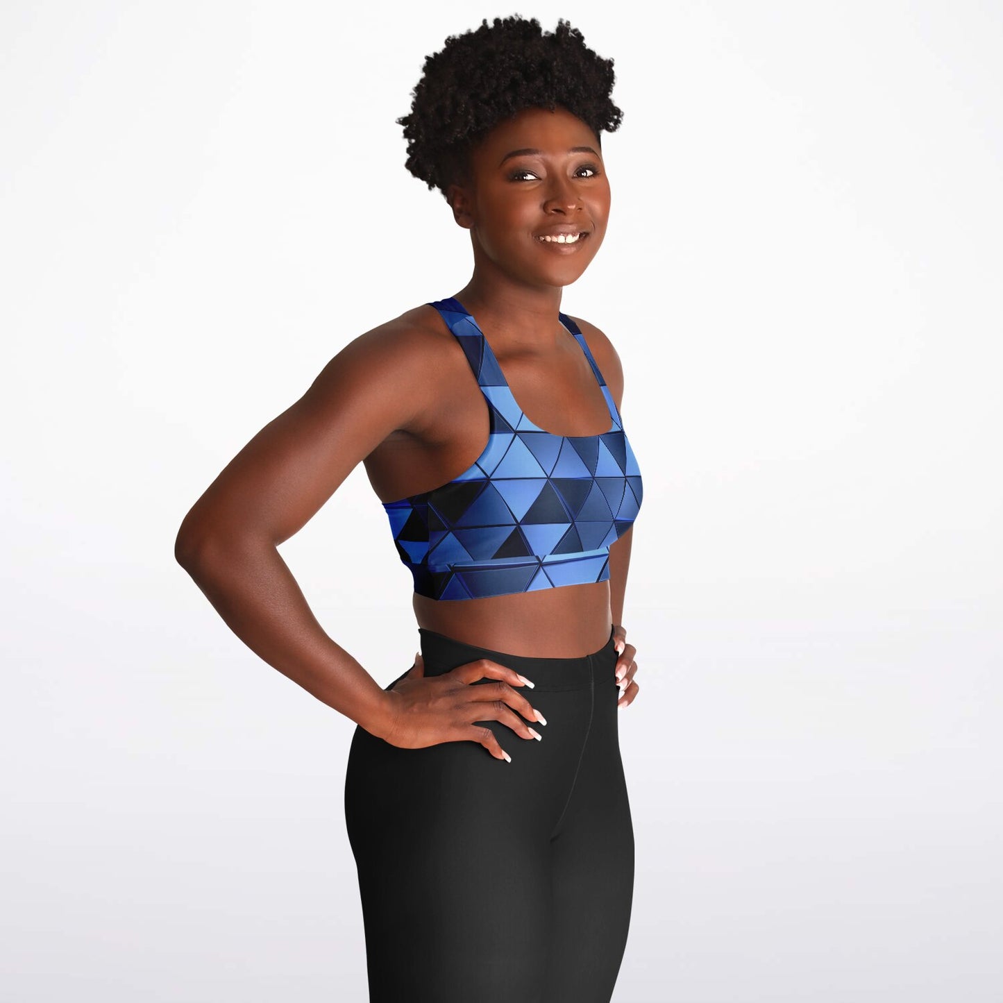 Blue Diamond Padded Sports Bra