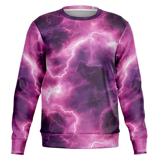 Pink Lightening Crew Sweatshirt -