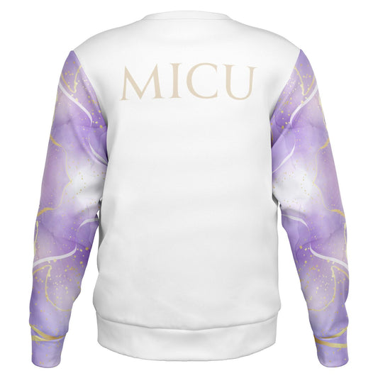 MICU Crew Sweatshirt - Purple with gold- Gold text