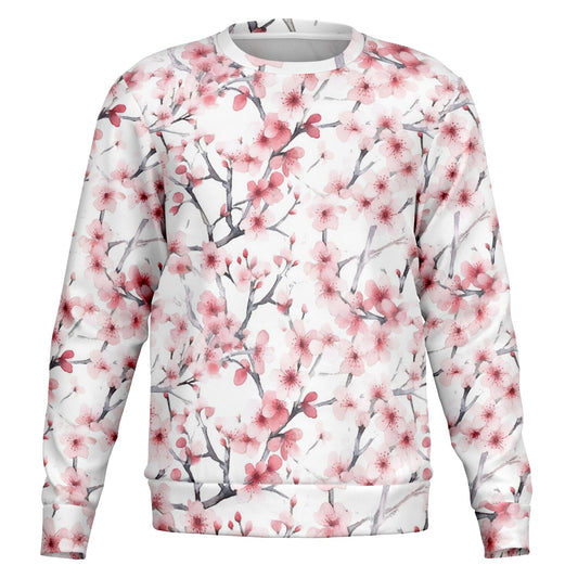 Pink Tree Blossom's Crew Sweatshirt - AOP