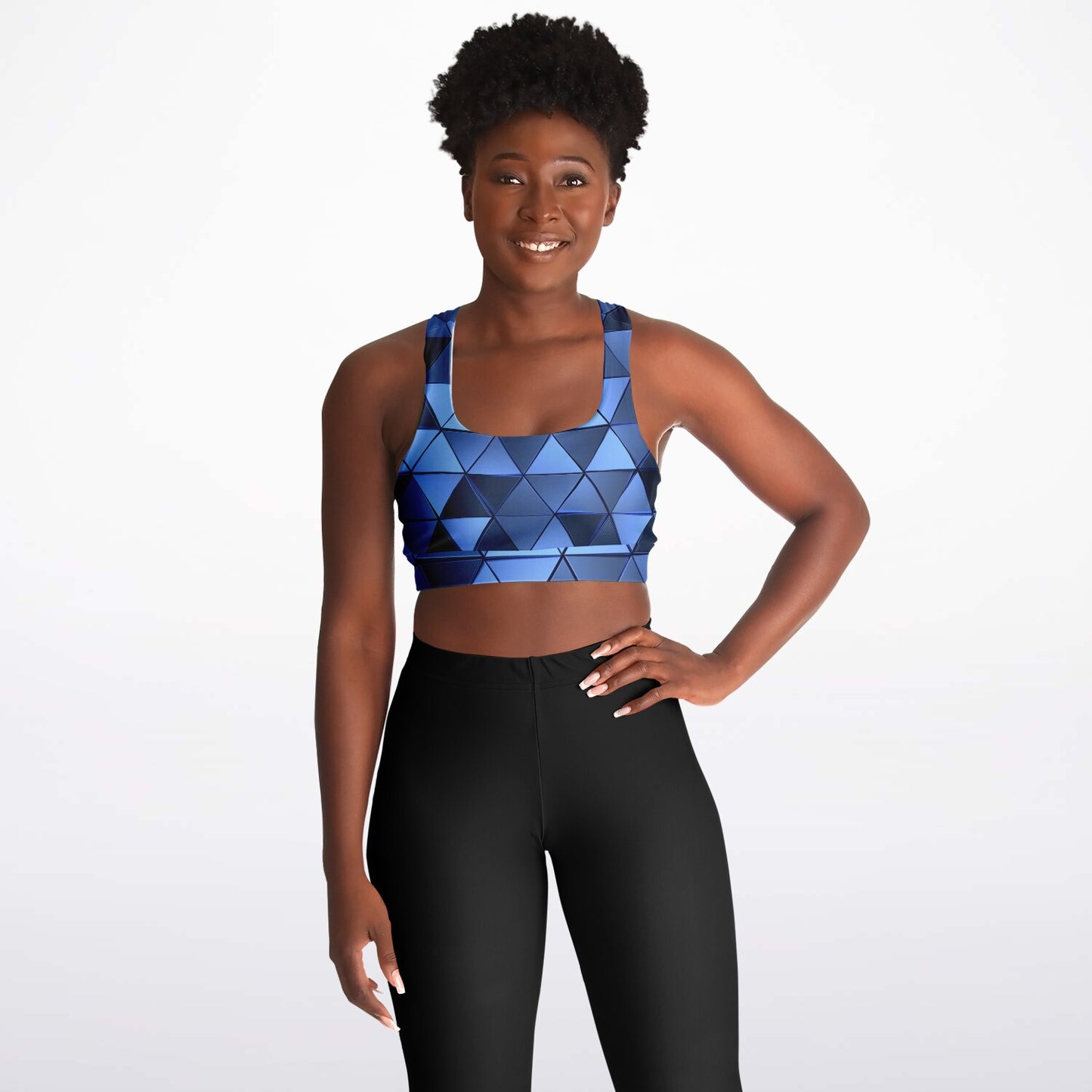 Blue Diamond Padded Sports Bra