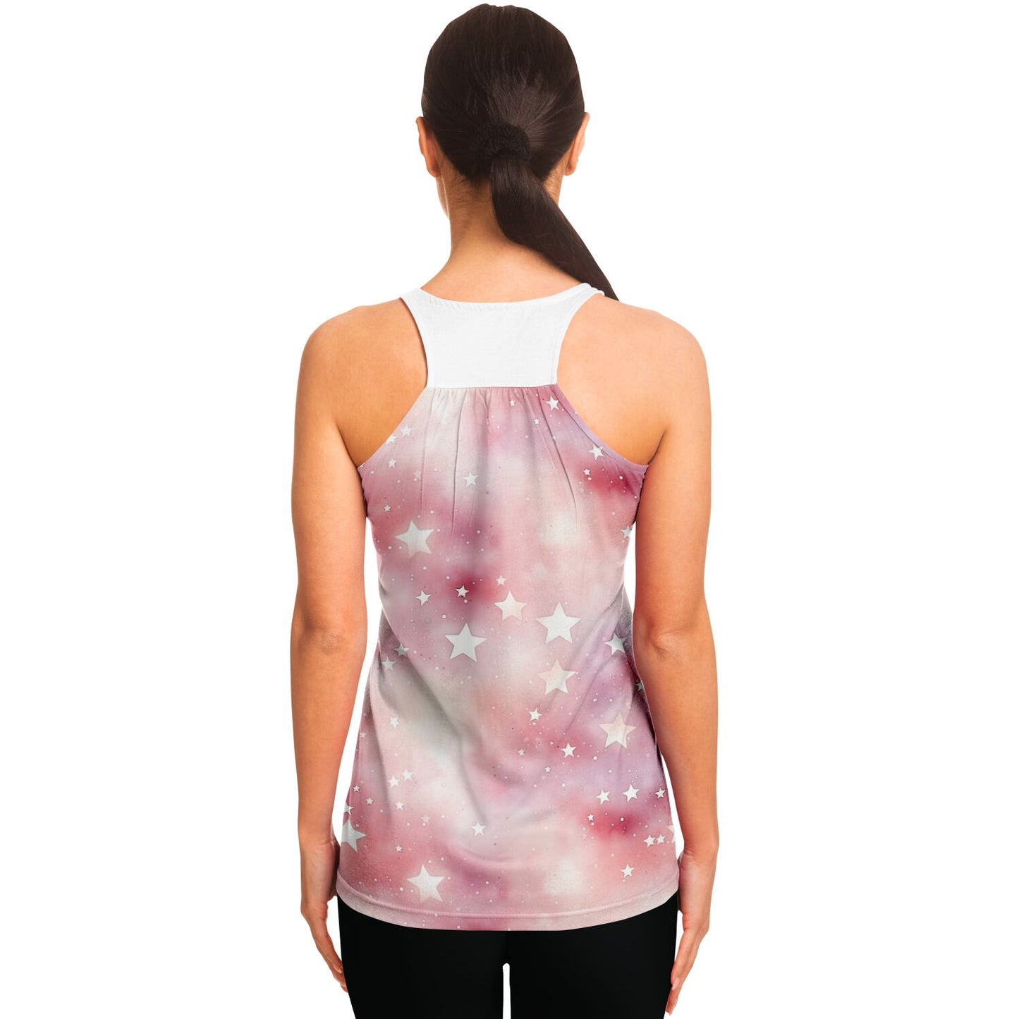 Pink Star Racerback Tank Top - AOP