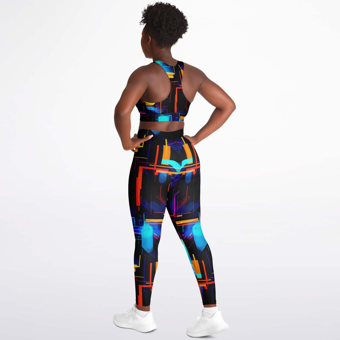 Neon 3 Padded Sports Bra & Leggings -