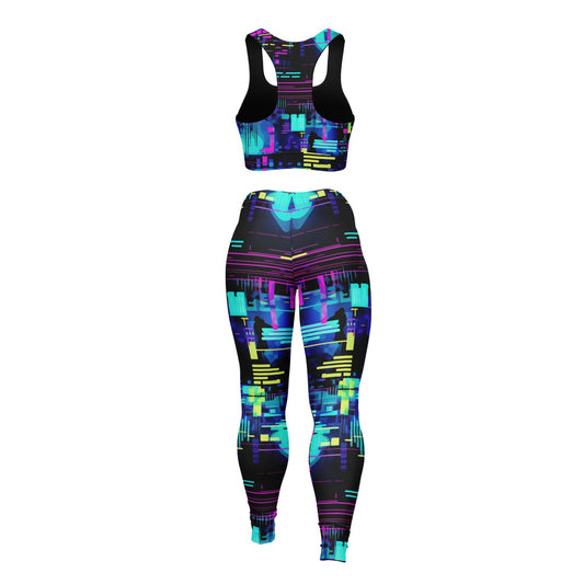Neon 4 Padded Sports Bra & Leggings -