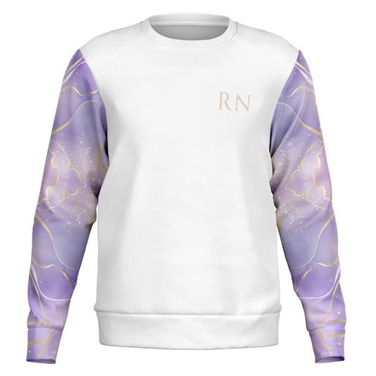 CVICU Crew Sweatshirt - Purple with gold- Gold text