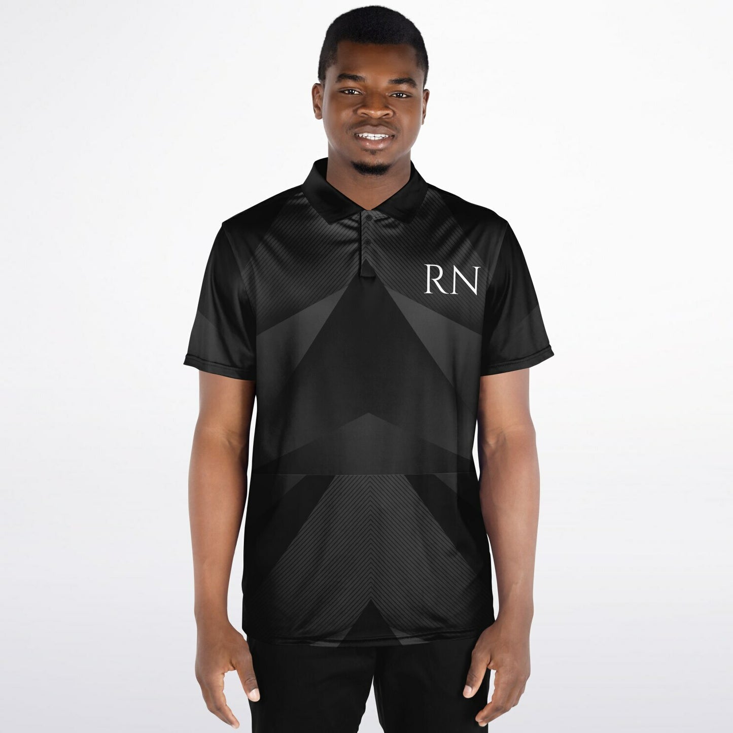 MICU RN Carbon Arrow Polo Shirt - AOP