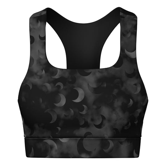 Black Moon's Padded Sports Bra - AOP