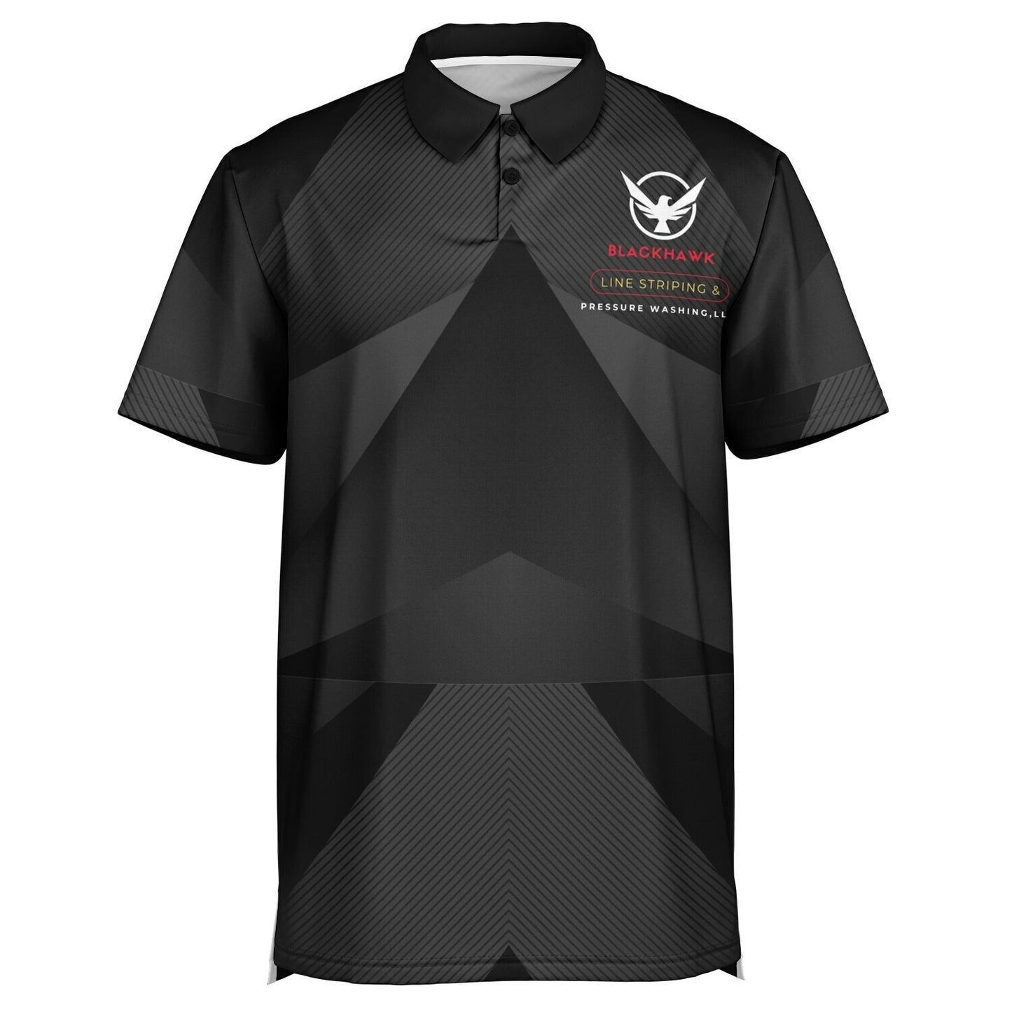 Blackhawk Line Striping Polo Shirt - AOP