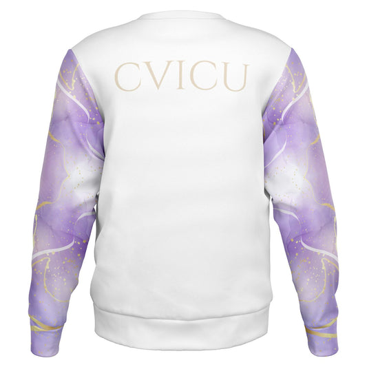 CVICU Crew Sweatshirt - Purple with gold- Gold text