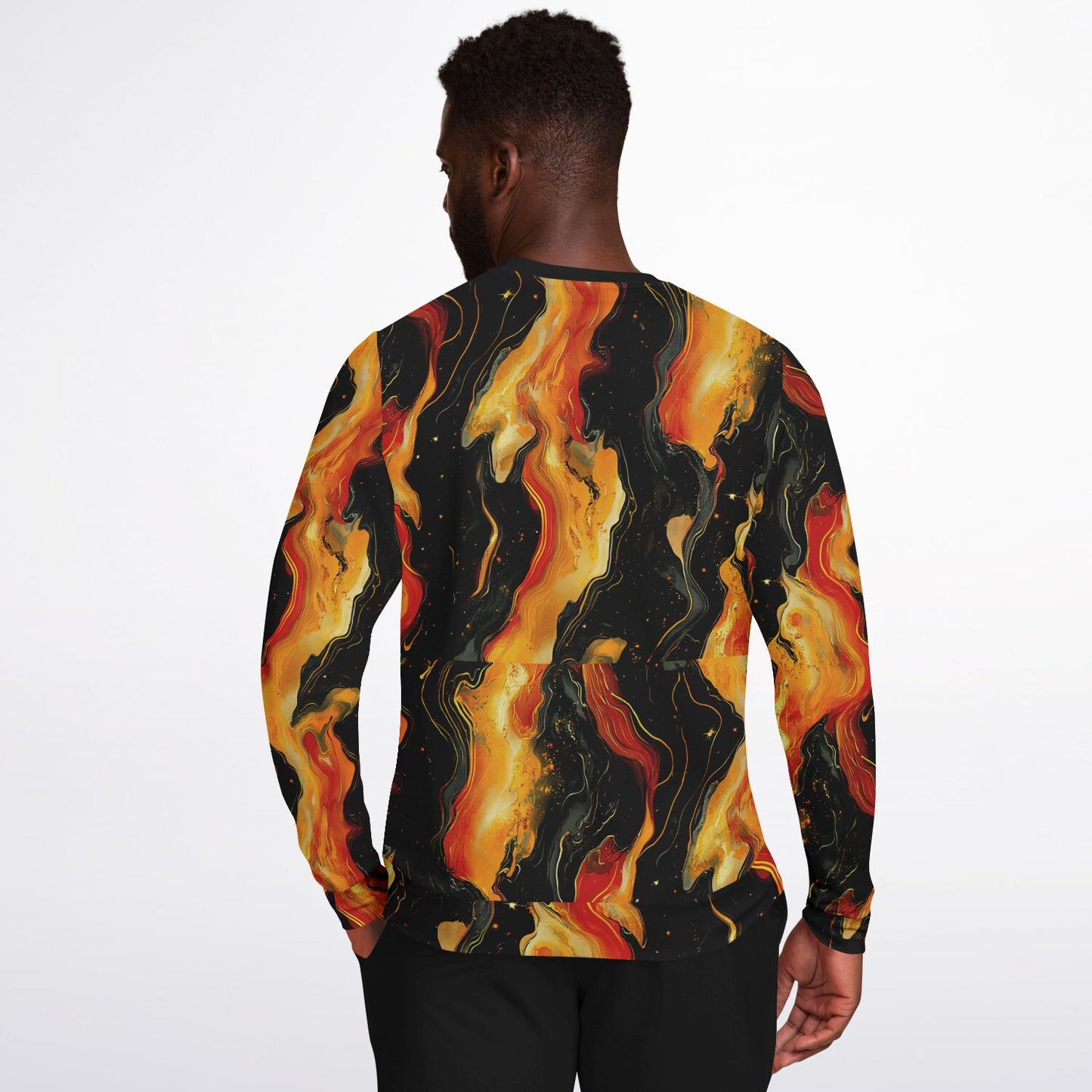 Fire nebula print Fashion Sweatshirt - D2.5