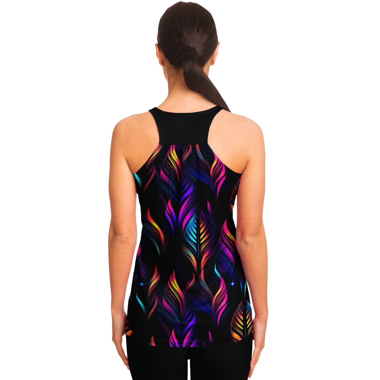 Neon Lights  Racerback Tank Top - AOP D1