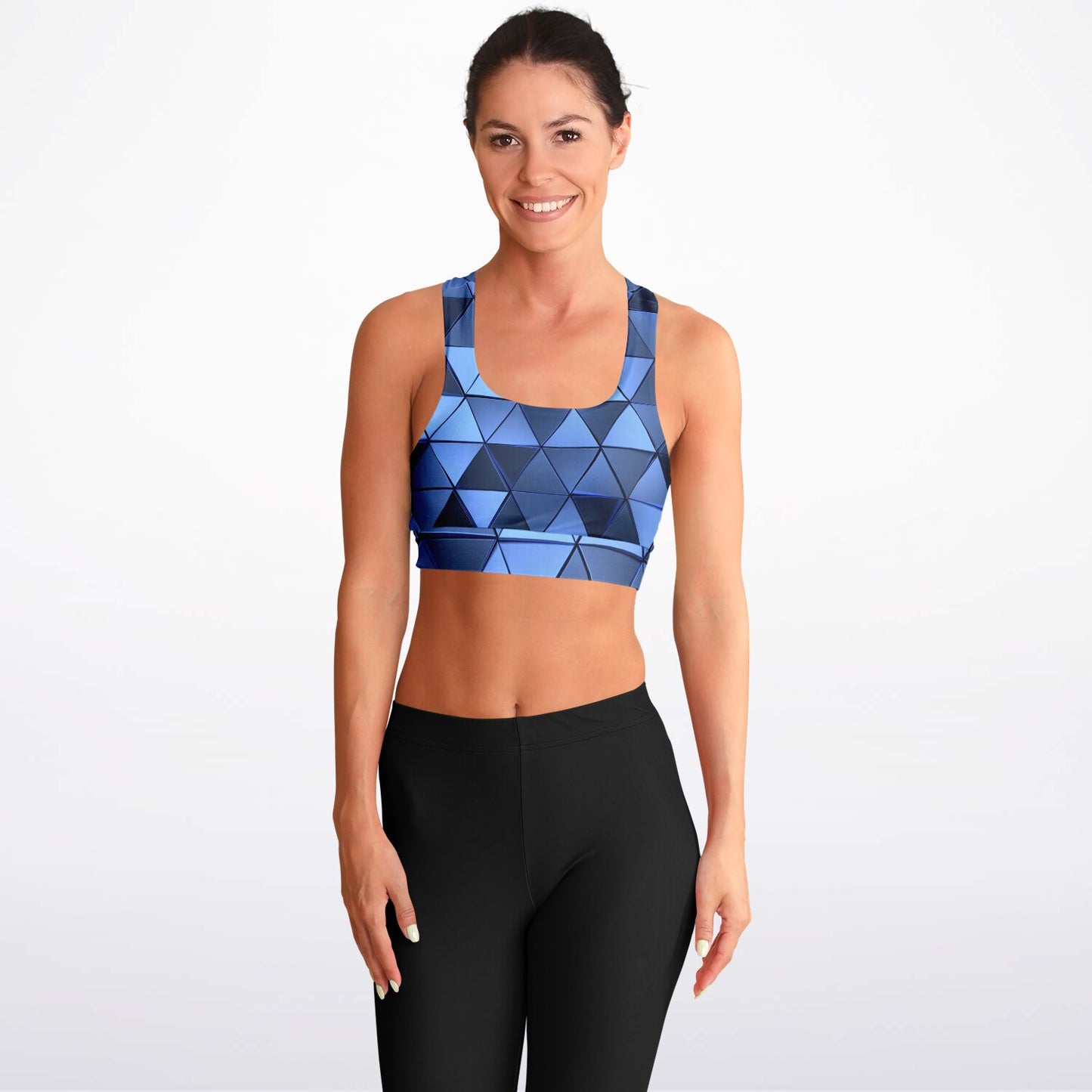 Blue Diamond Padded Sports Bra