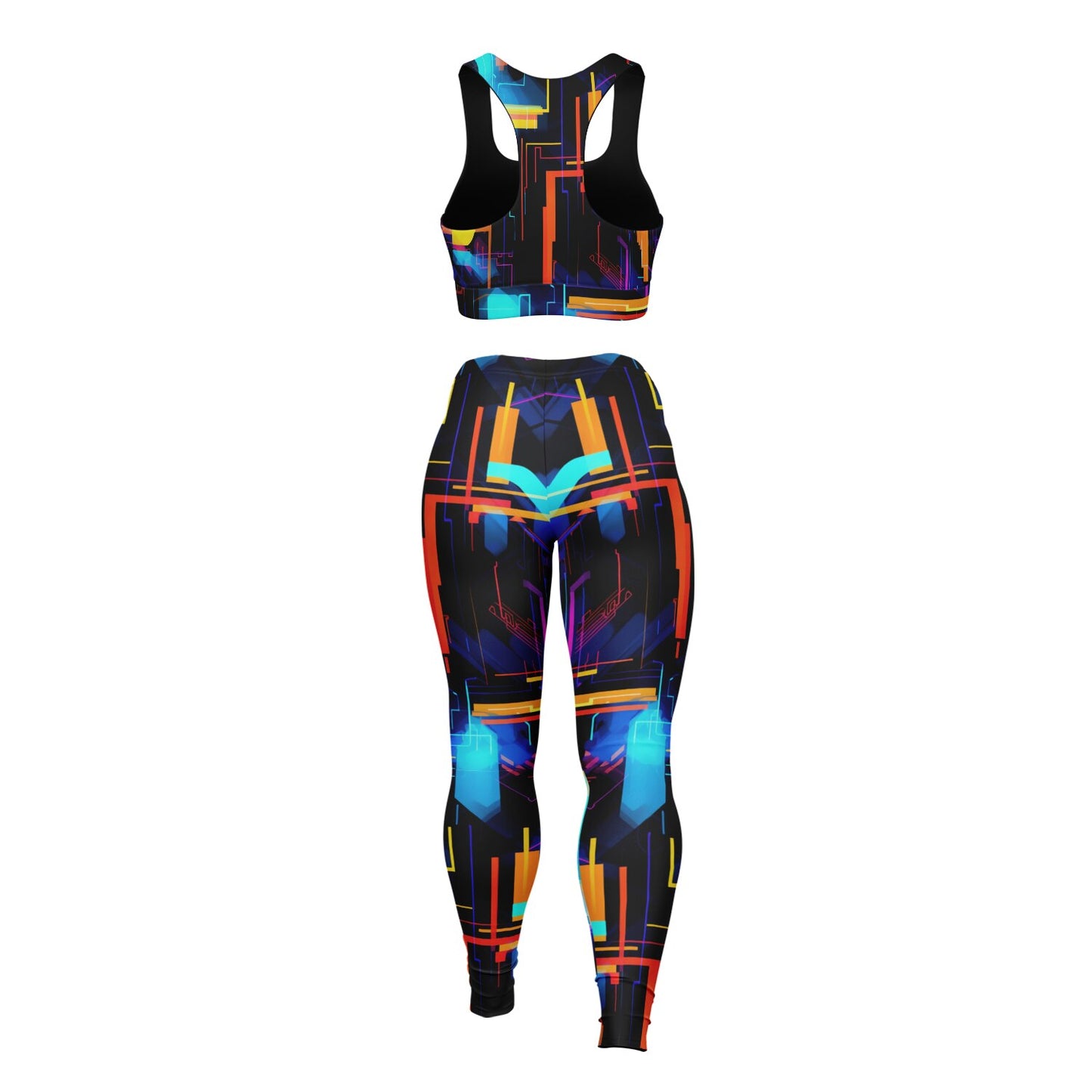 Neon 3 Padded Sports Bra & Leggings -