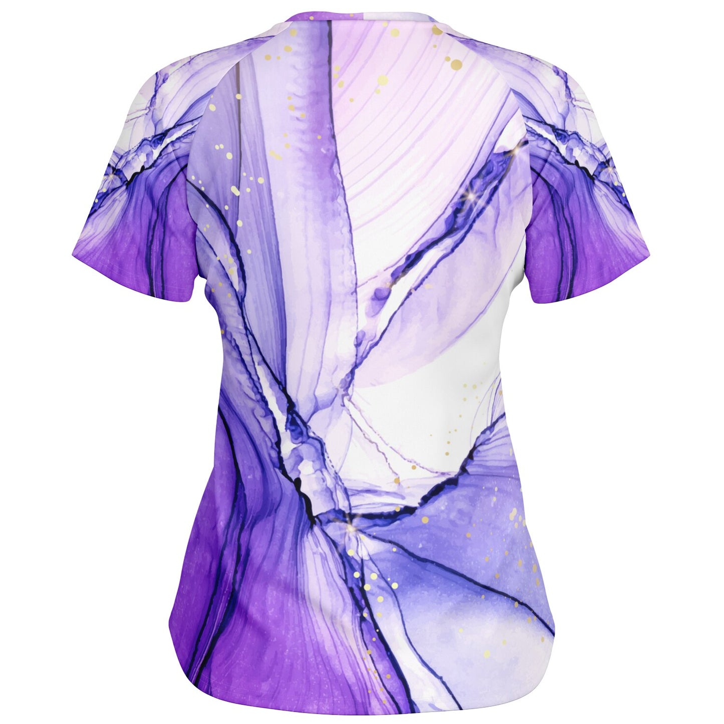 Women's active Top - Purple and white