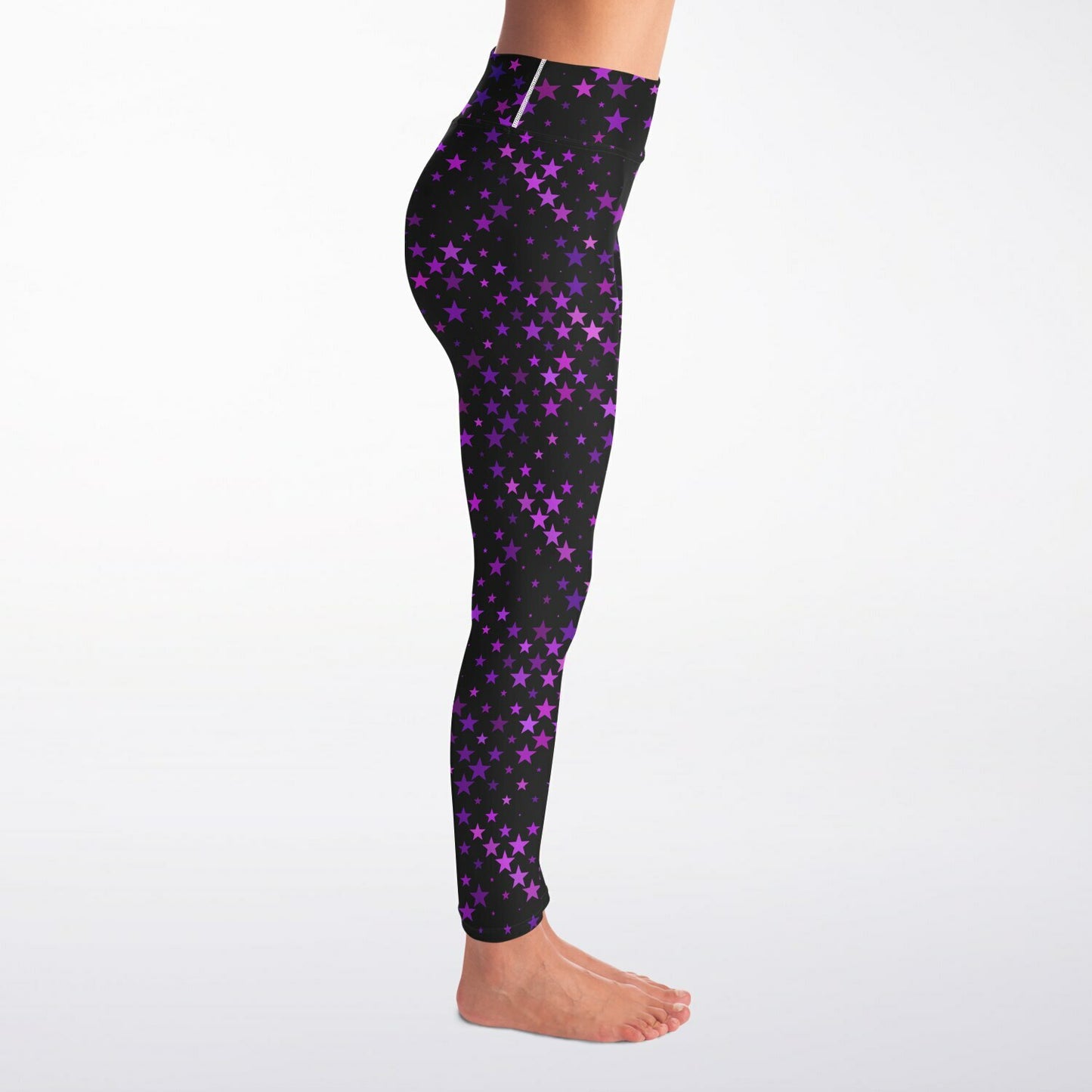 Purple Star Yoga Leggings - AOP