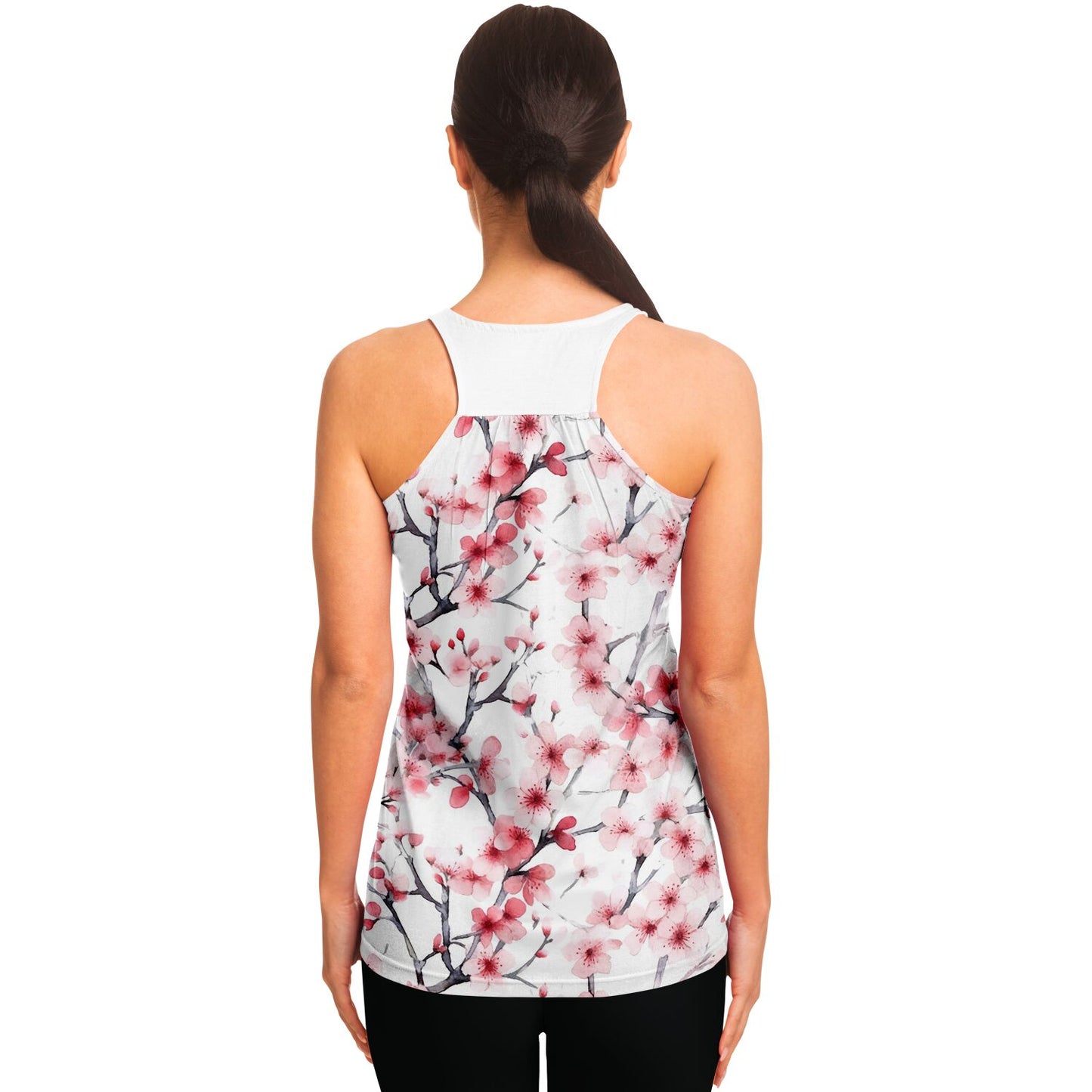 Pink Tree Blossom's Racerback Tank Top - AOP