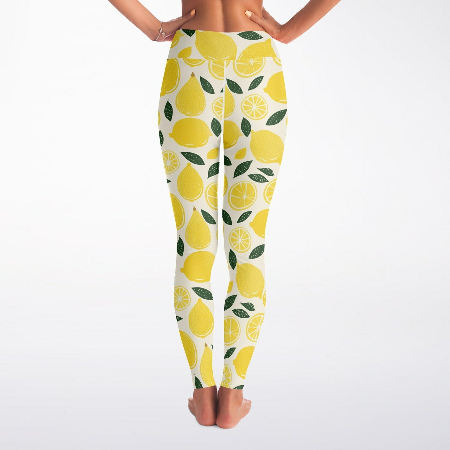 Lemon Yoga Leggings - AOP